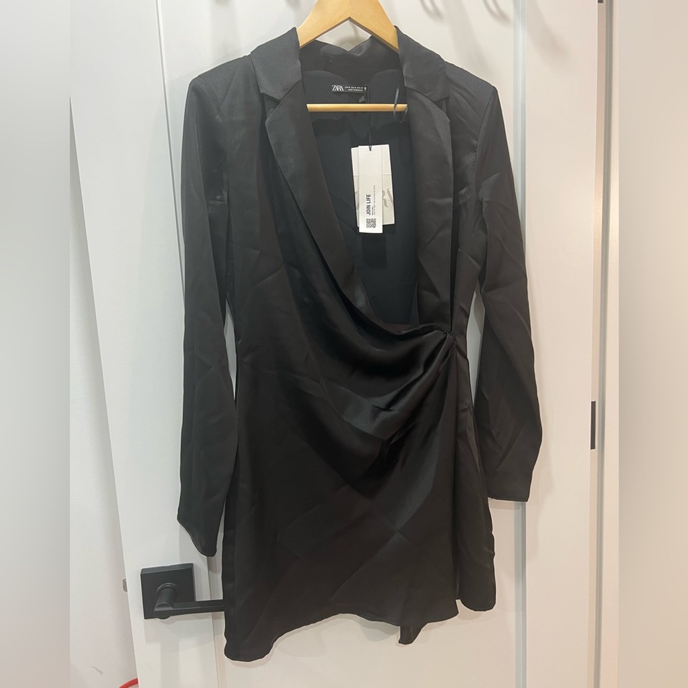 Zara satin dress with  tag